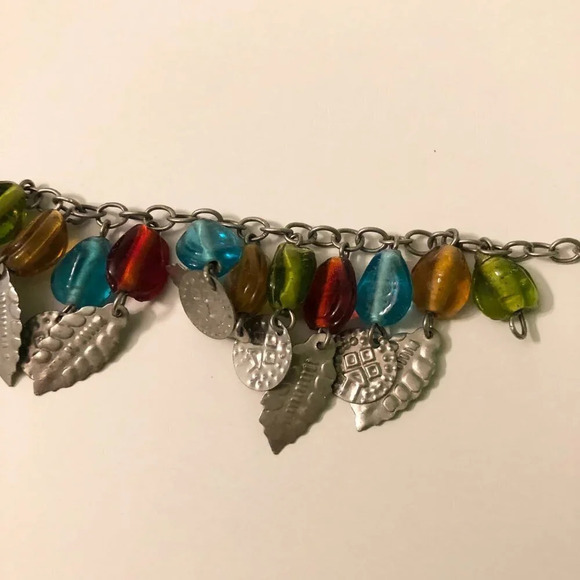 Lot of 2 Bracelets with Charms Leaves Birds Nature Style - Picture 13 of 16